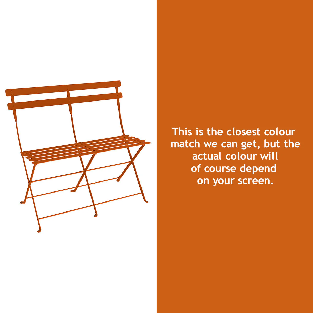 Bistro Folding 2 Seater Bench - Image 33