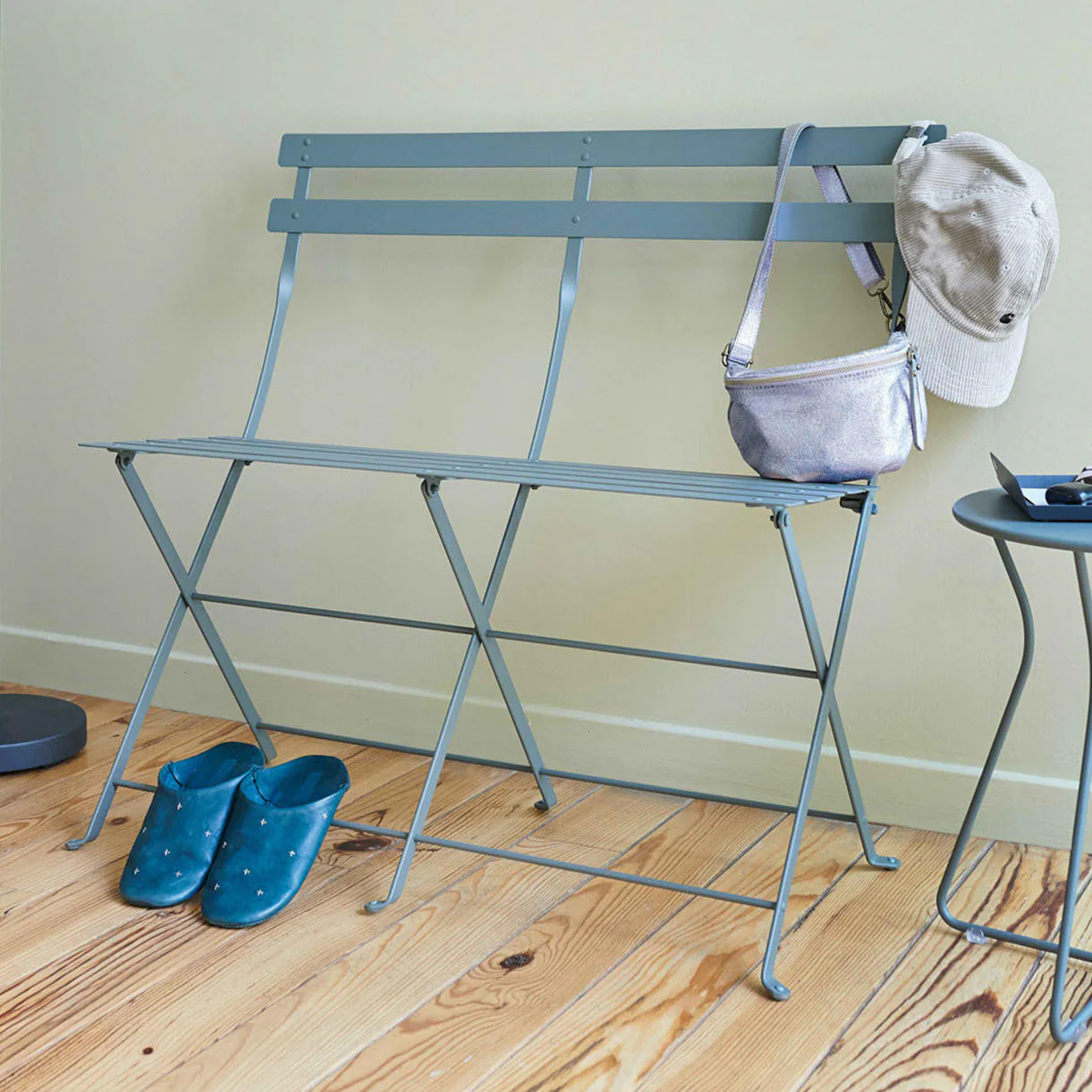 Bistro Folding 2 Seater Bench - Image 5