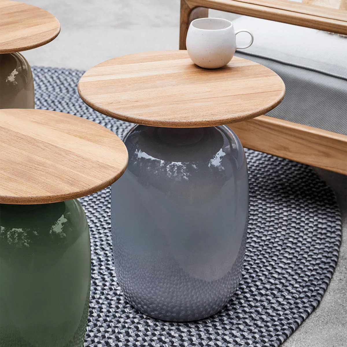 Blow Round High Side Tables