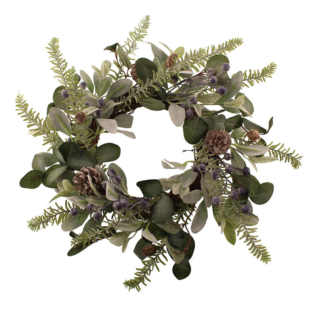 Blueberry and Pinecone Wreath - Image 5