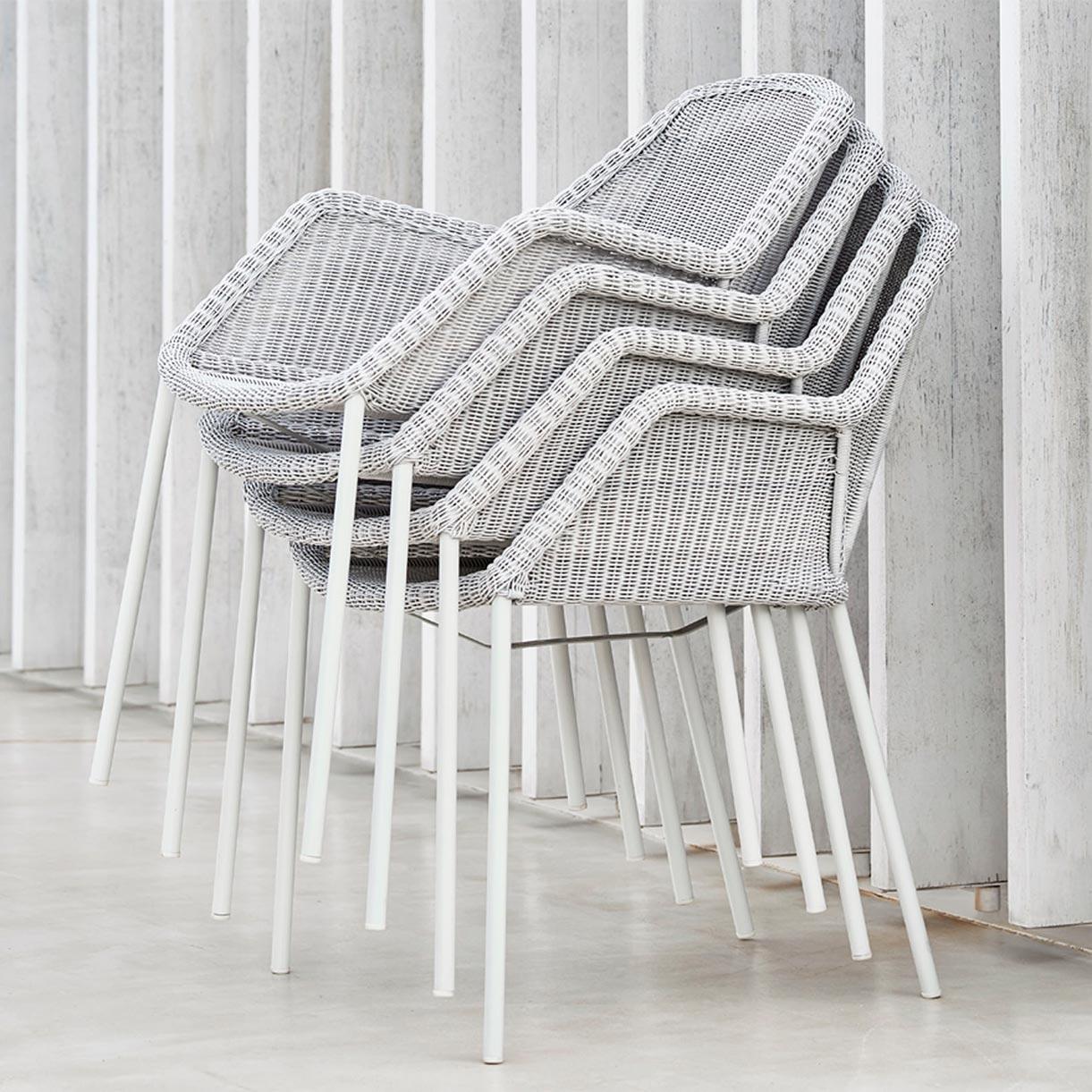 Breeze Outdoor Stacking Dining Chair - Image 5