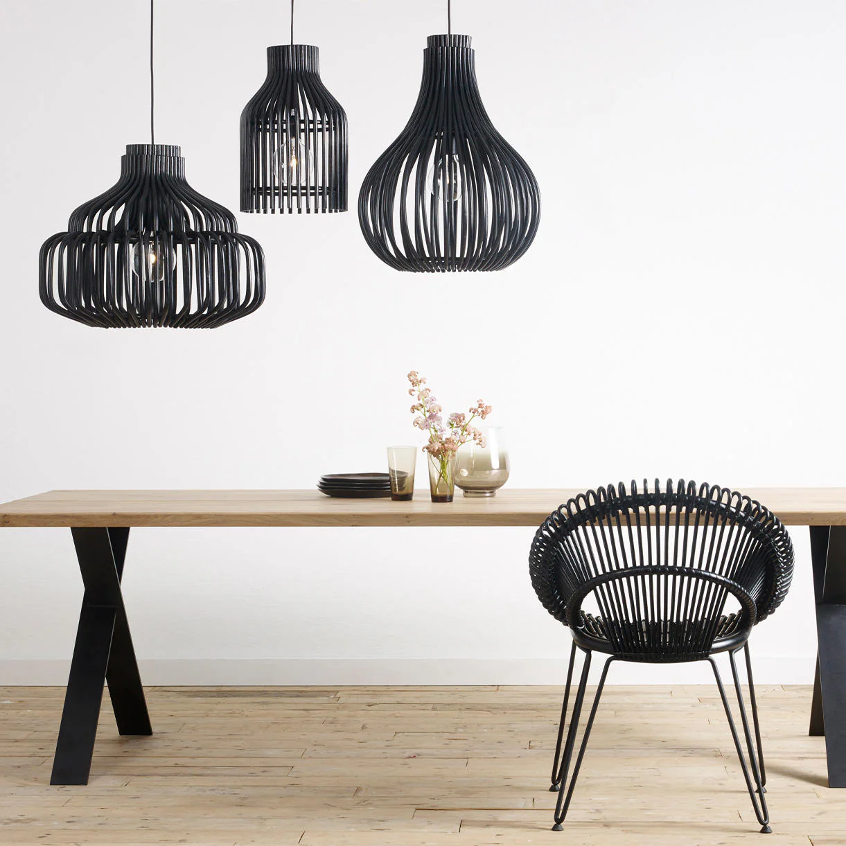 Bulb Rattan Indoor Pendant Light - Image 4