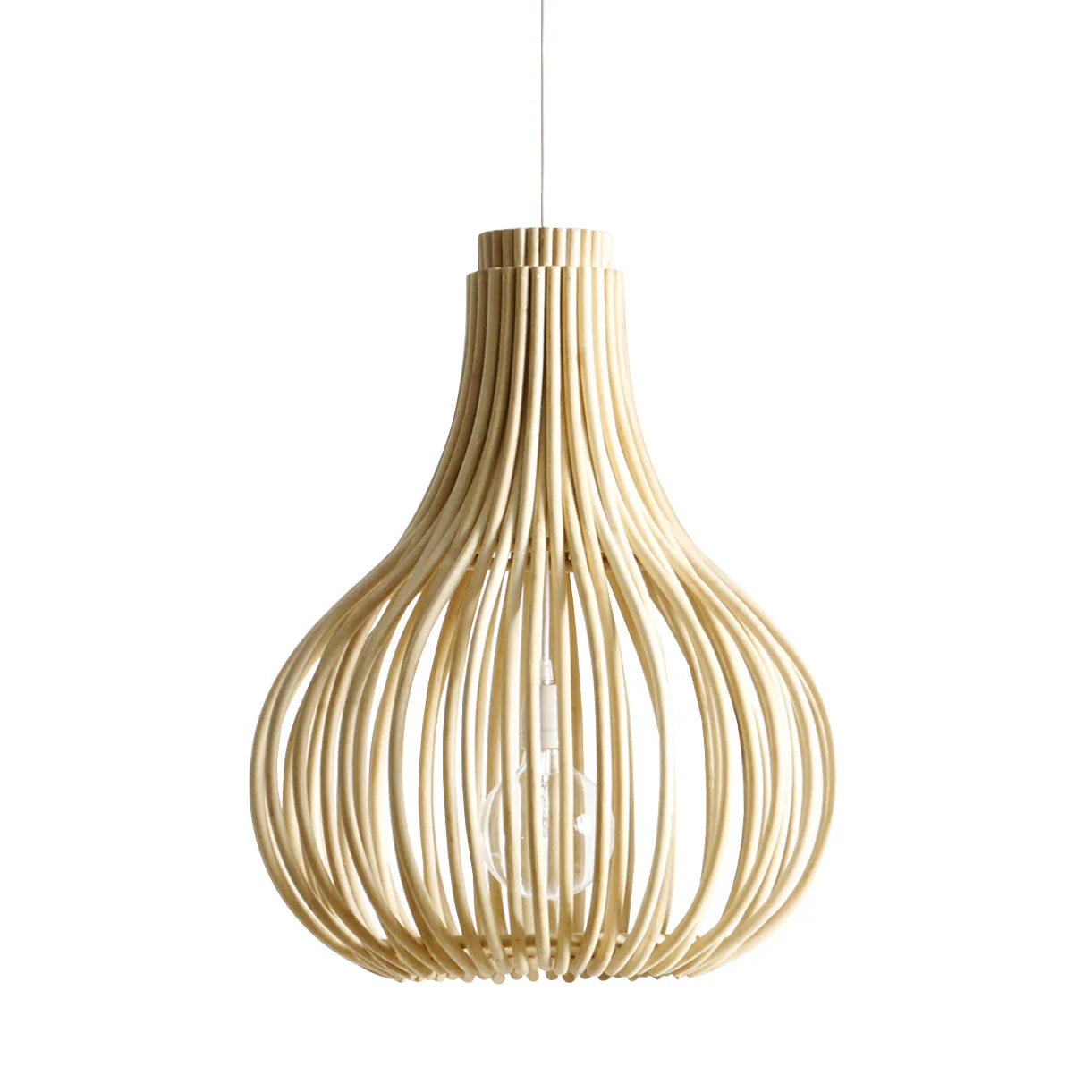 Bulb Rattan Indoor Pendant Light - Image 5