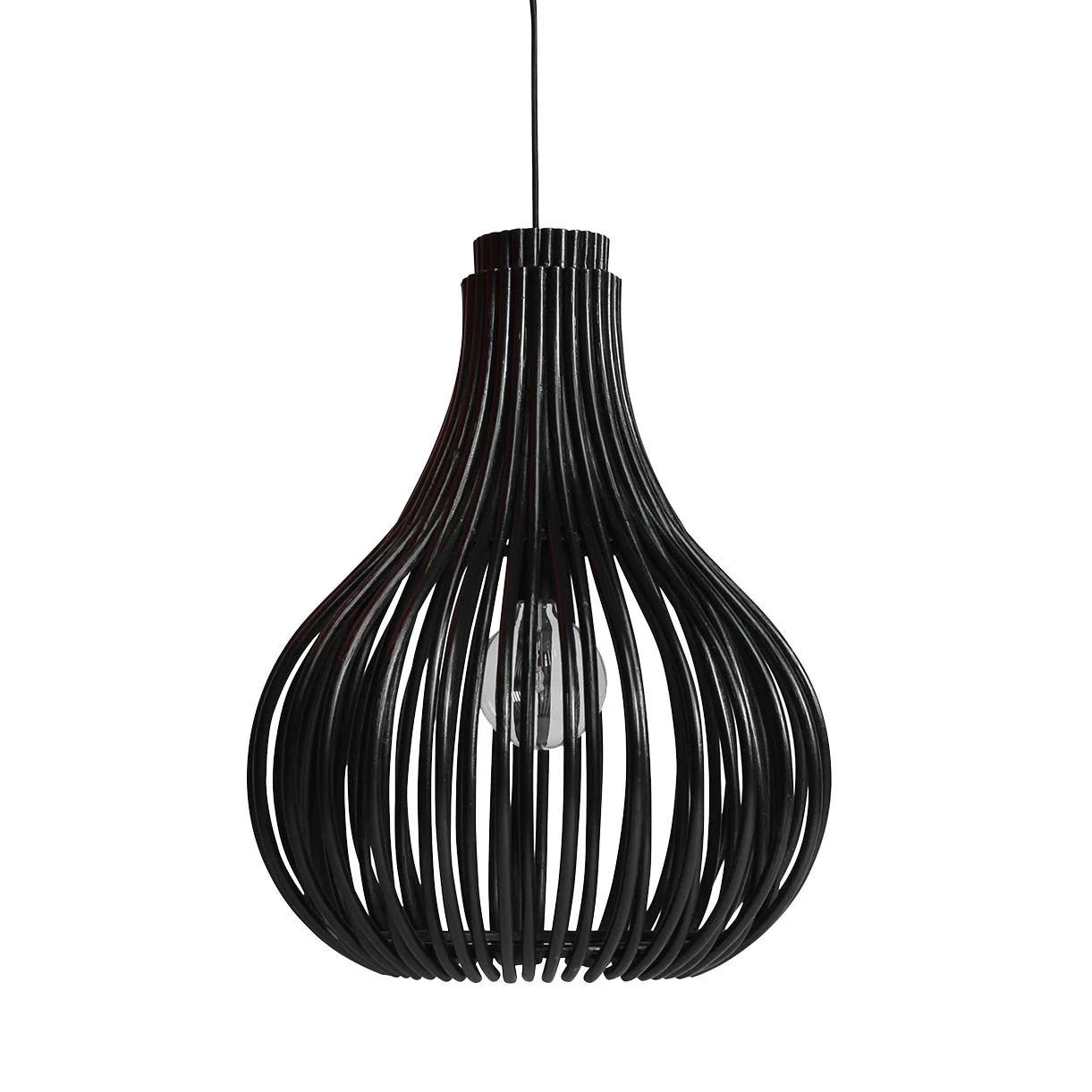 Bulb Rattan Indoor Pendant Light - Image 6
