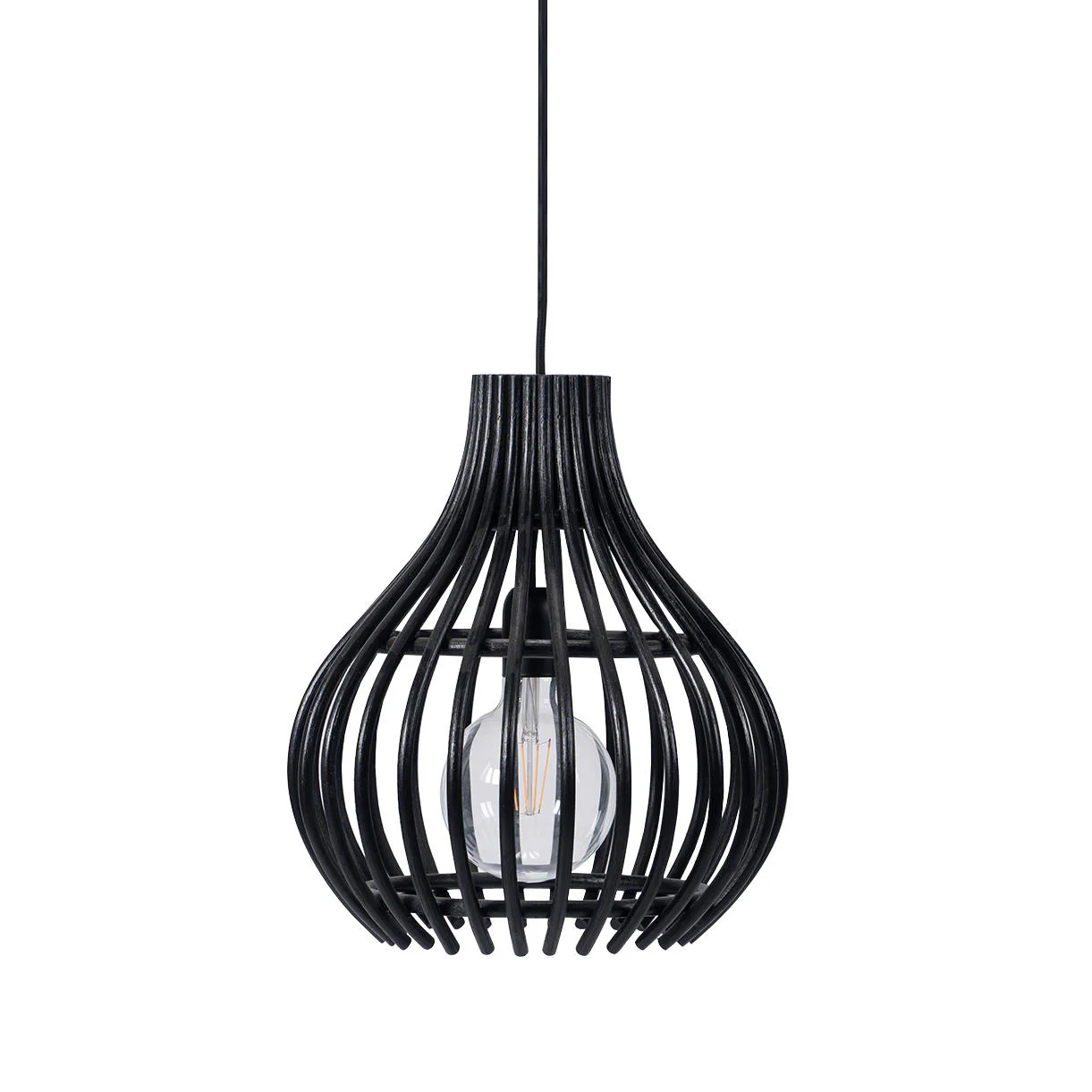 Bulb Rattan Indoor Pendant Light - Image 8