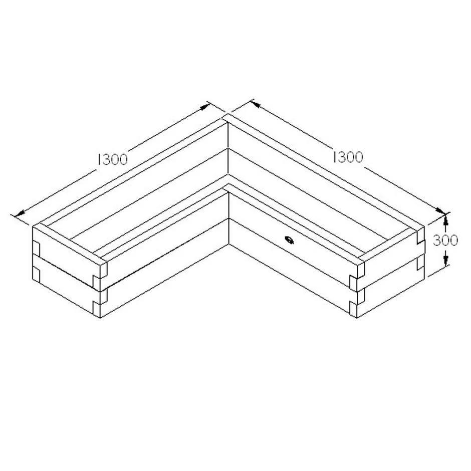 Caledonian Corner Raised Bed - Image 2