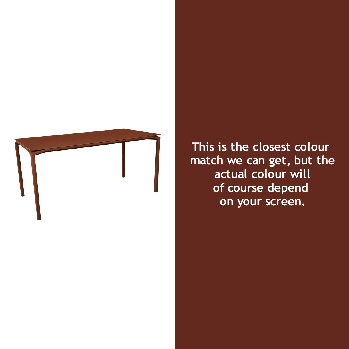 Calvi Indoor Velvety Matte Table 126 x 63cm - Image 6