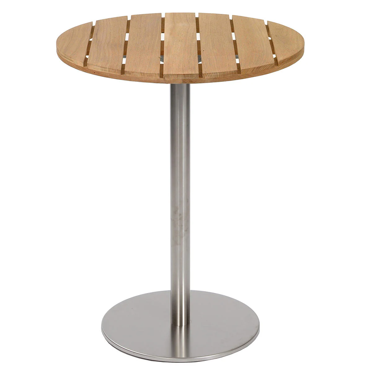 Canteen Outdoor Stainless Steel Thin Pedestal Table Base