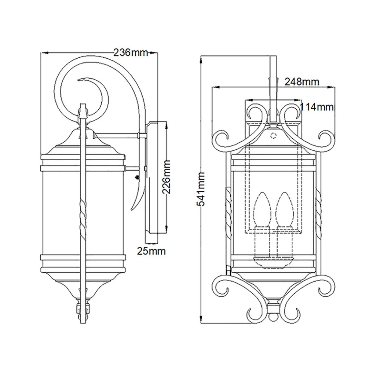 Casa Outdoor Wall Lantern - Image 3