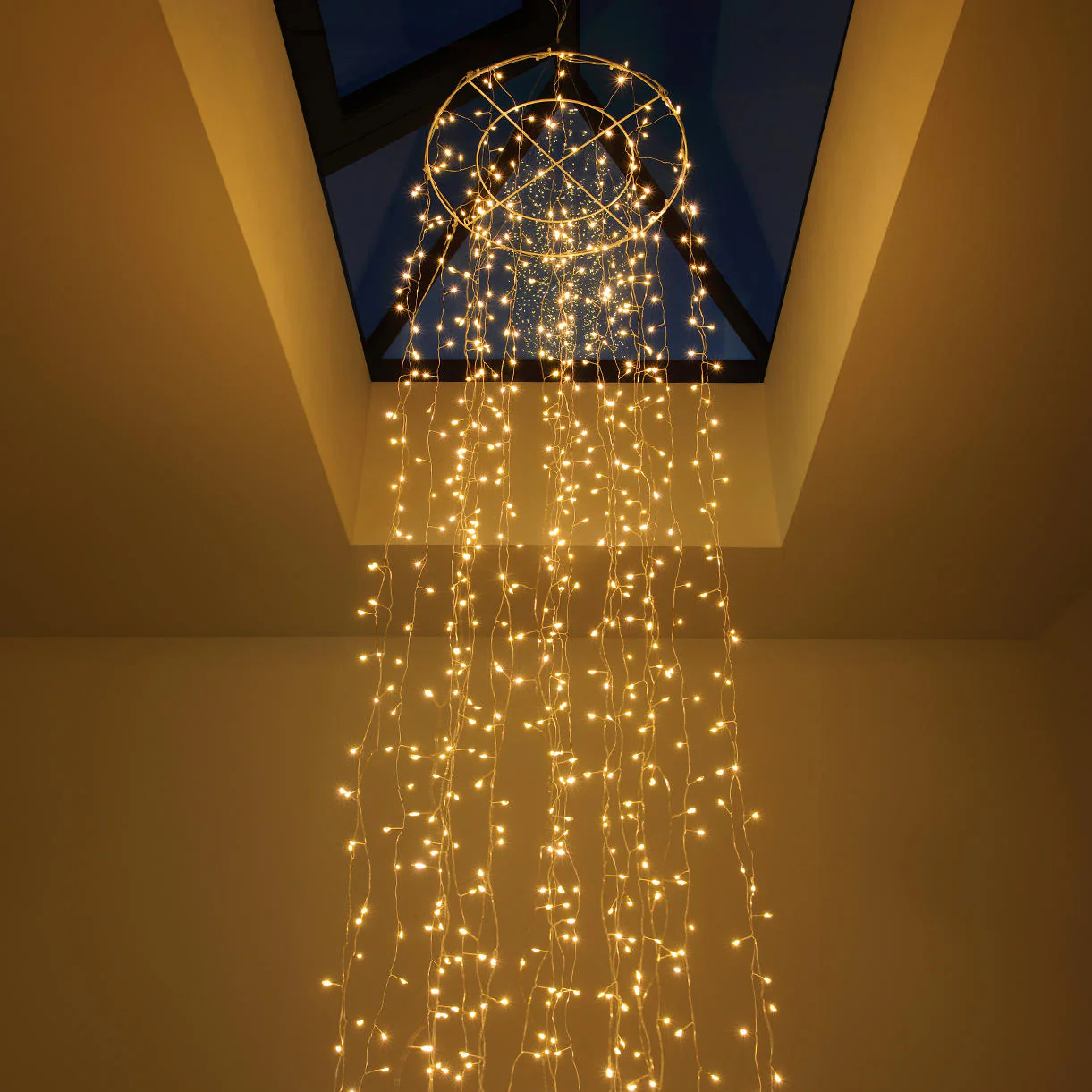 Cascading Micro Wire Waterfall Light Feature - Image 2