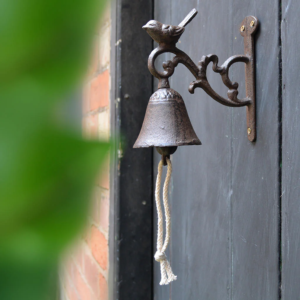 Cast Iron Doorbell with Bird