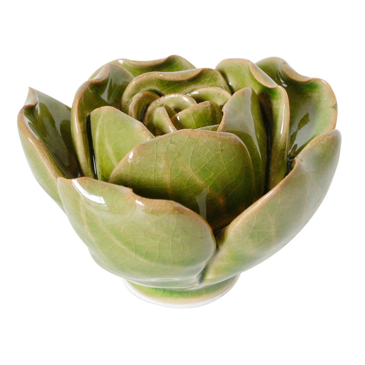 Ceramic Coral Rose Flowers - Image 4