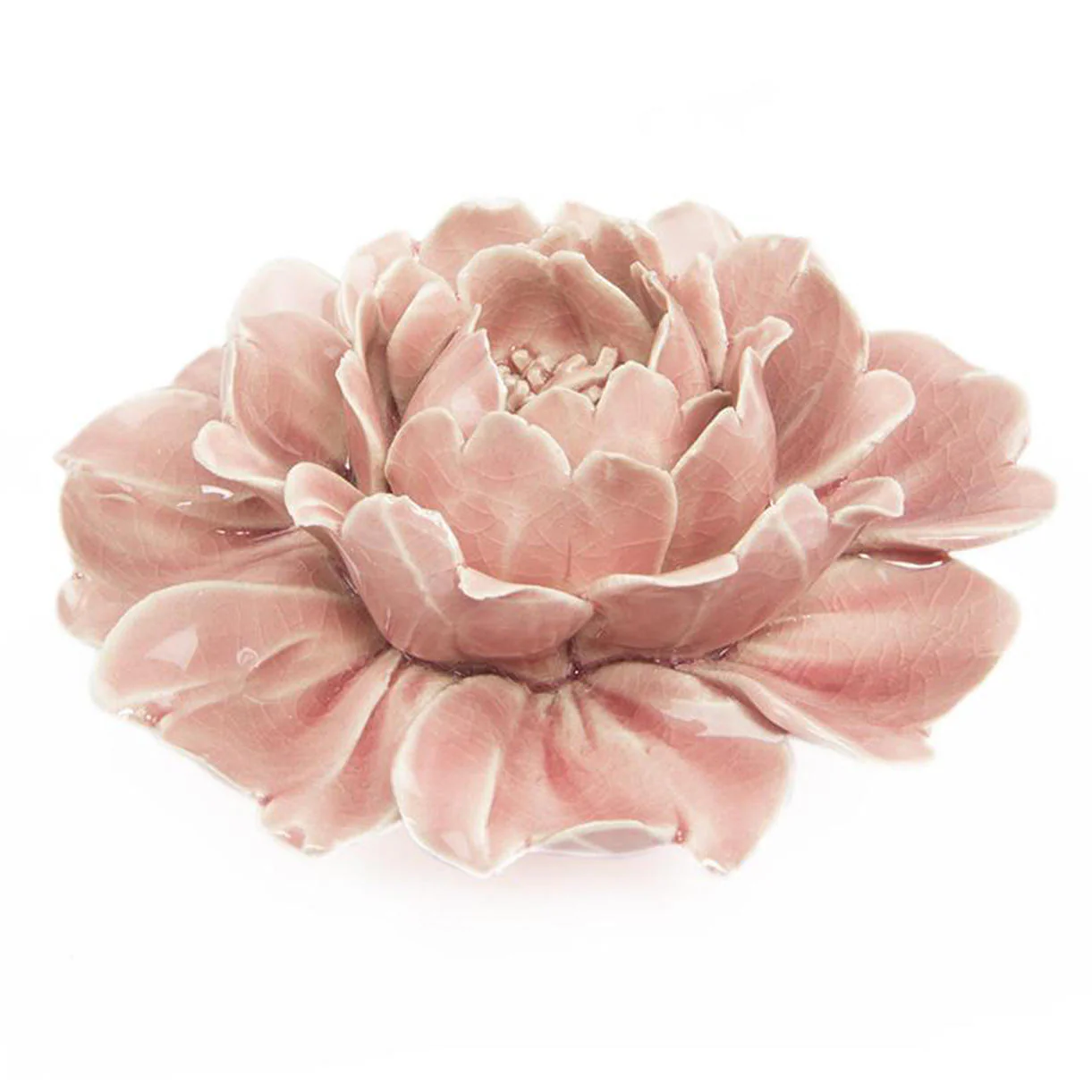 Ceramic Coral Rose Flowers - Image 5