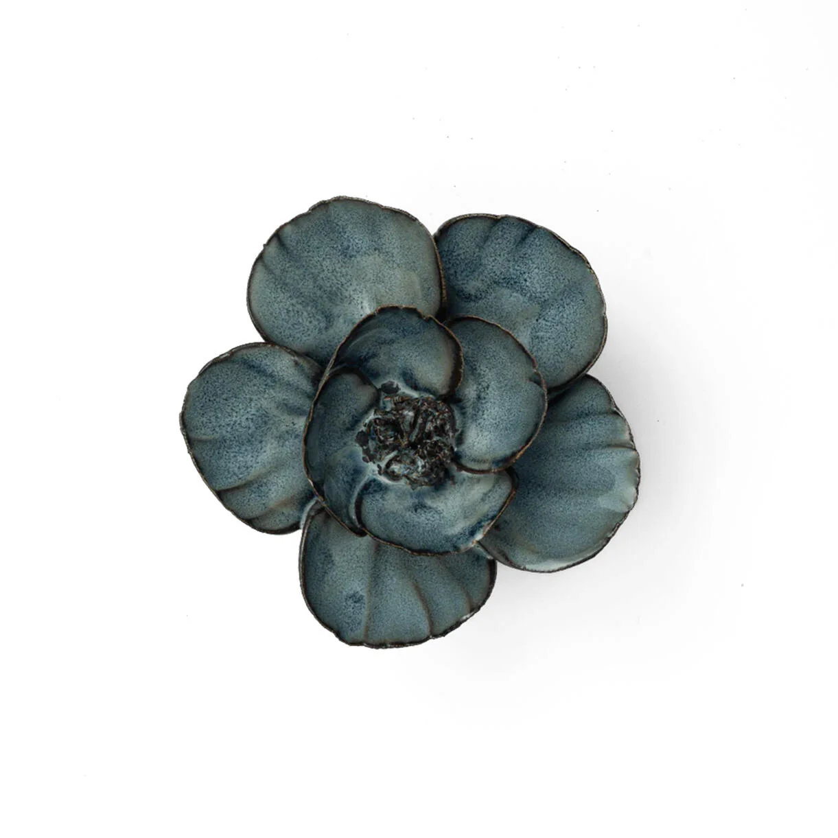 Ceramic Lotus Flower Blue - Image 3