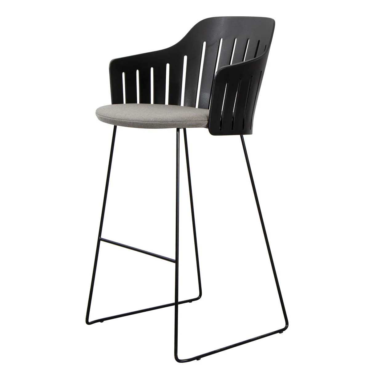 Choice Bar Chair with Black Sled Base - Image 14