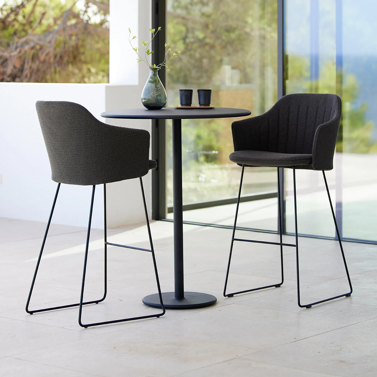 Choice Bar Chair with Black Sled Base - Image 3
