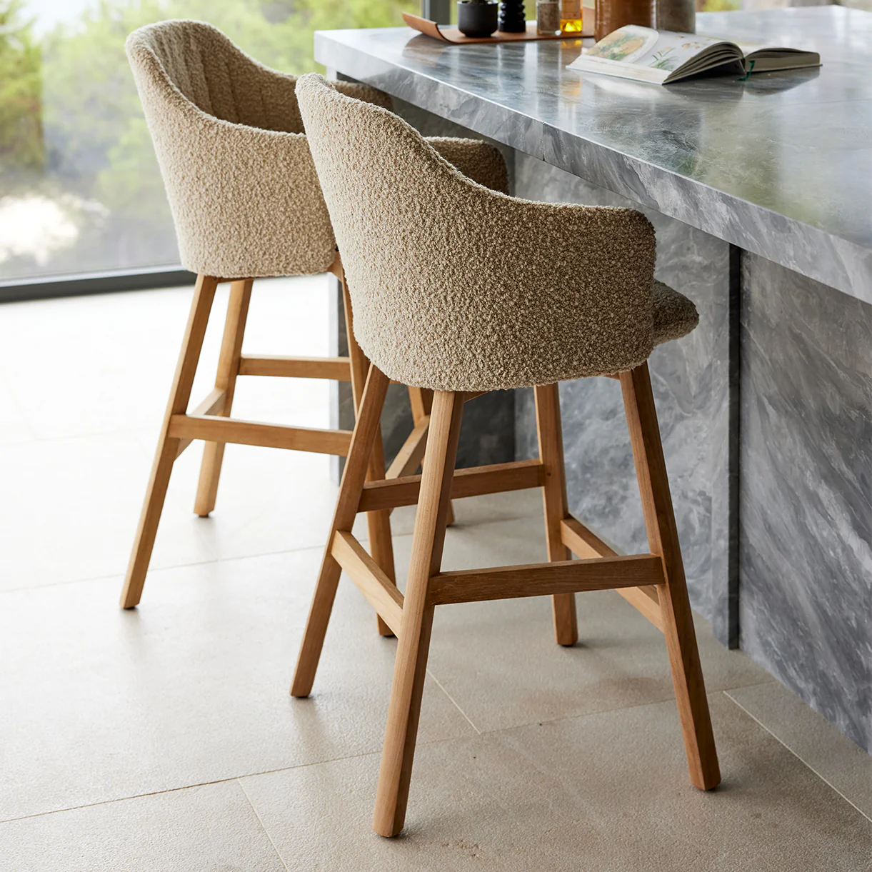 Choice Counter Chair with Teak Legs - Image 3