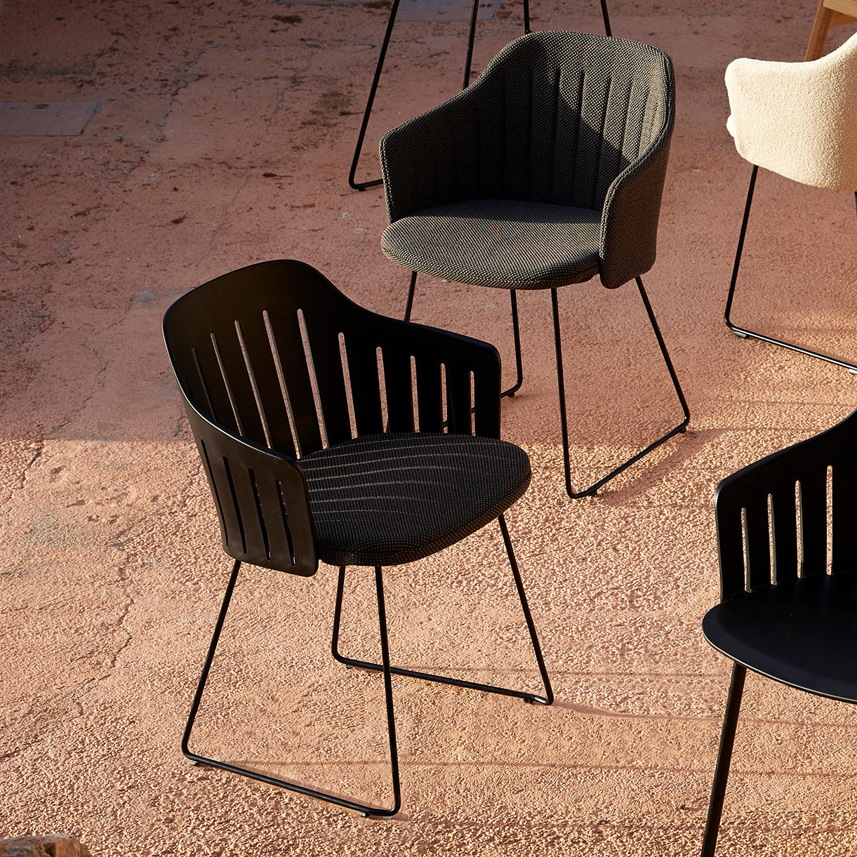 Choice Dining Chair with Black Sled Base