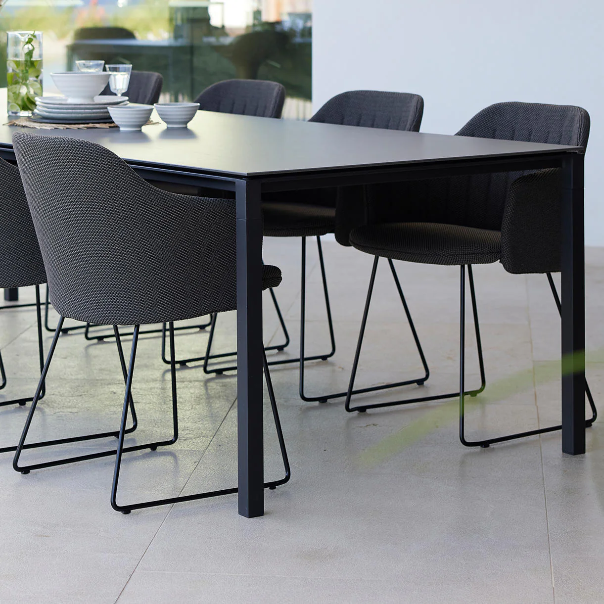 Choice Dining Chair with Black Sled Base - Image 2