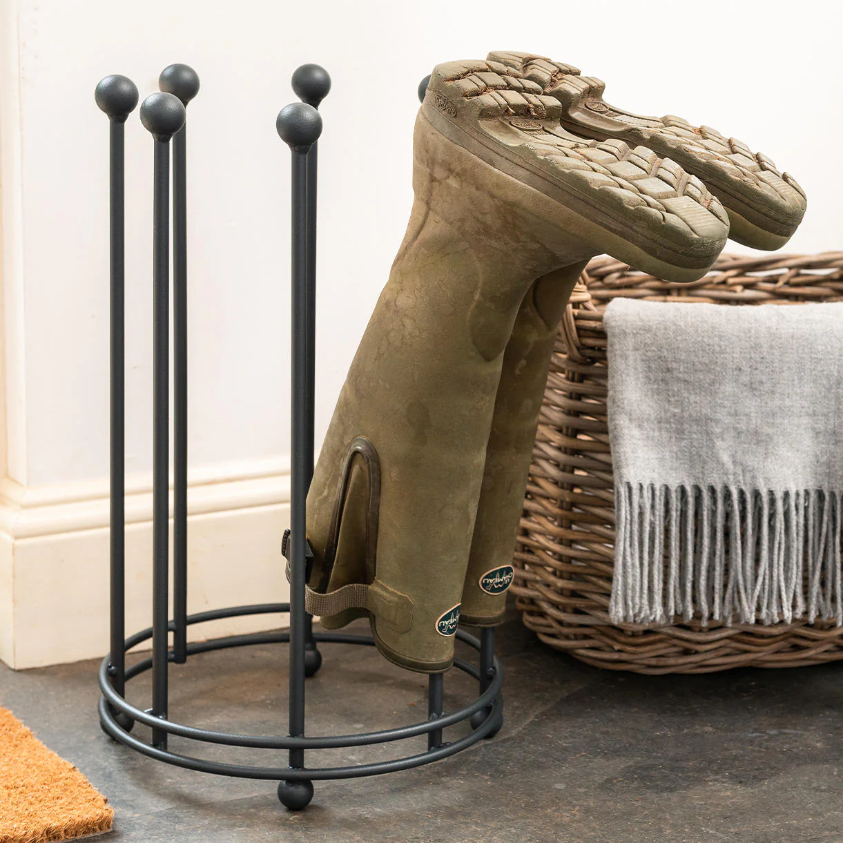 Circular Steel Welly Boot Stand - Image 2