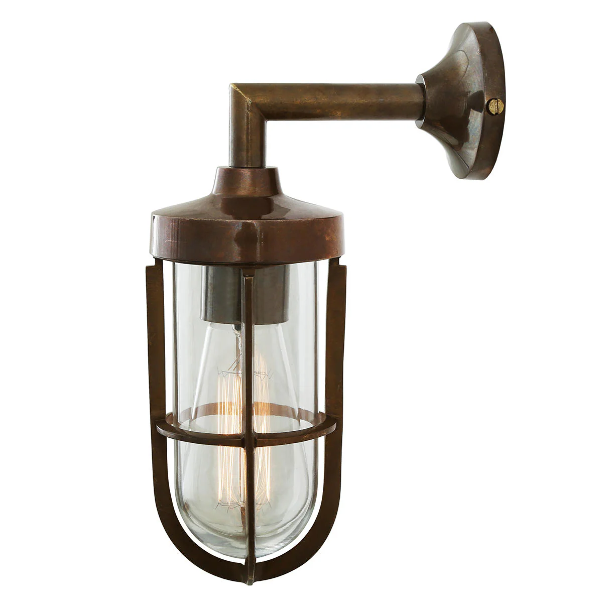 Cladach Brass Well Outdoor Wall Light - Image 2