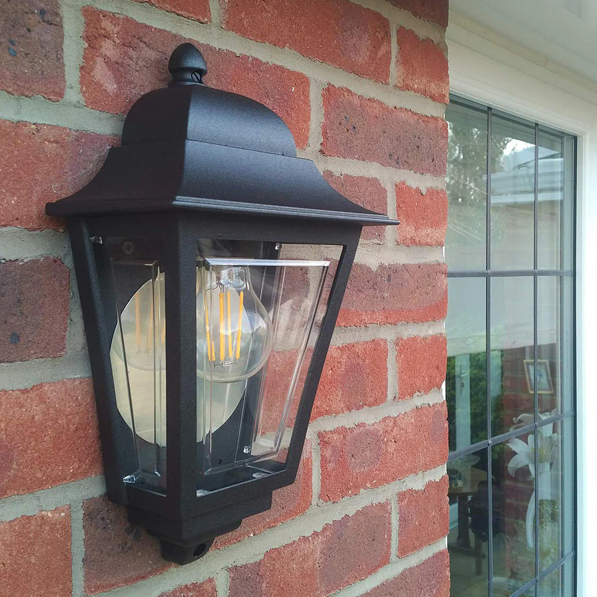 Classic Lane Outdoor Half Wall Lantern - Image 2
