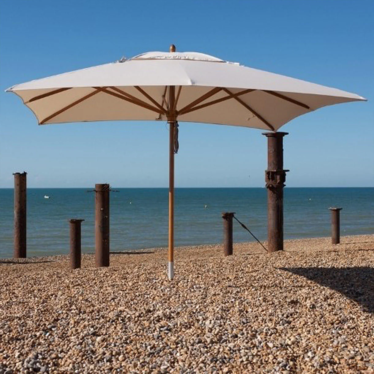 Classic Wood Framed 3.6m Square Parasols - Image 2