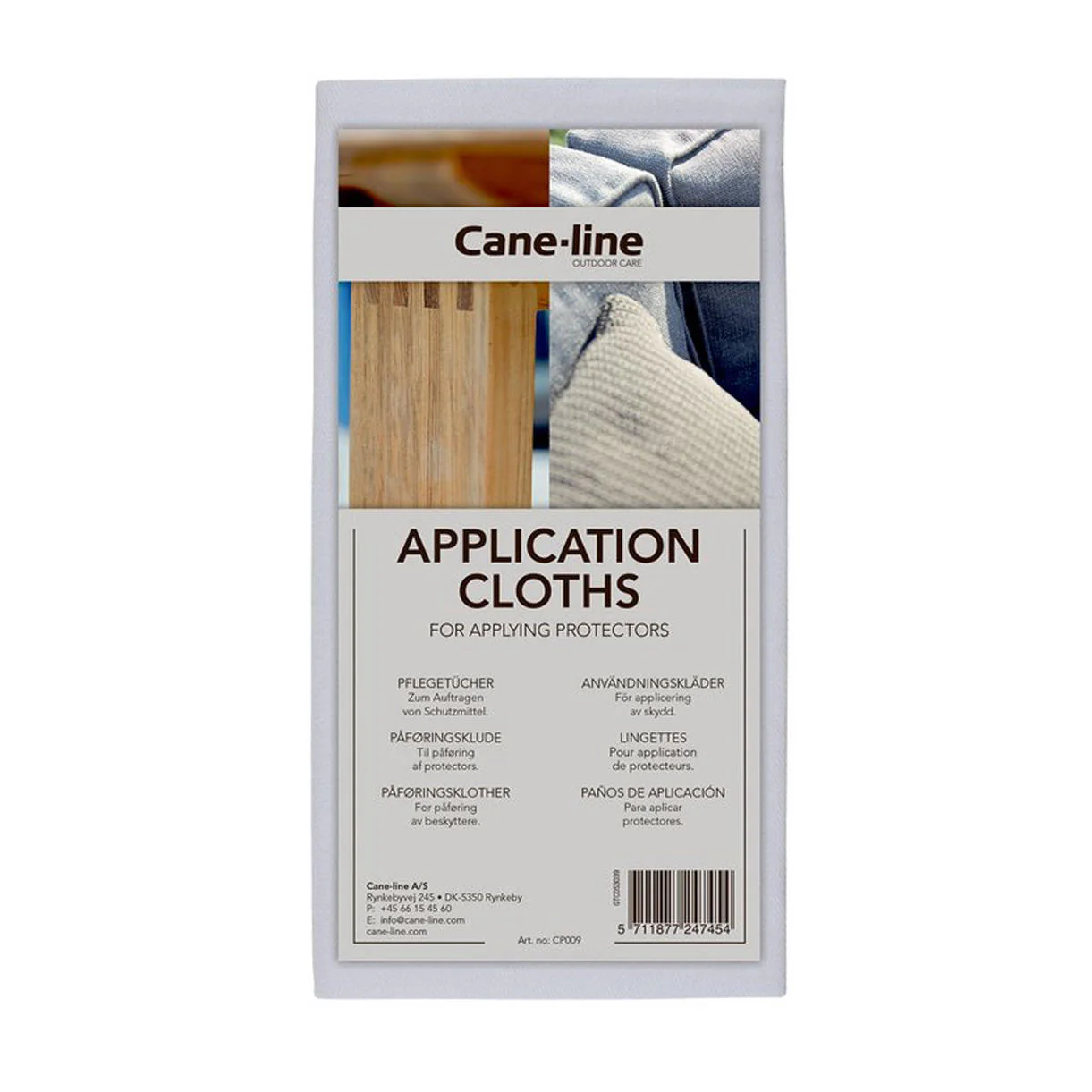 Application Cloths by Cane line