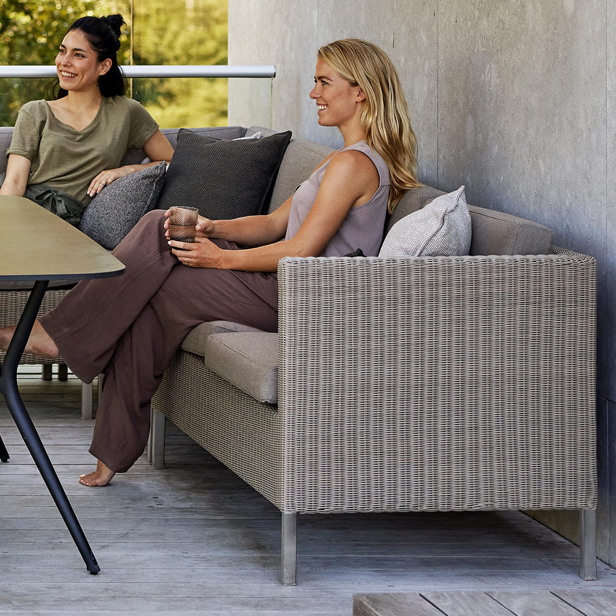 Connect Outdoor Dining Lounge 2 Seater Left Module