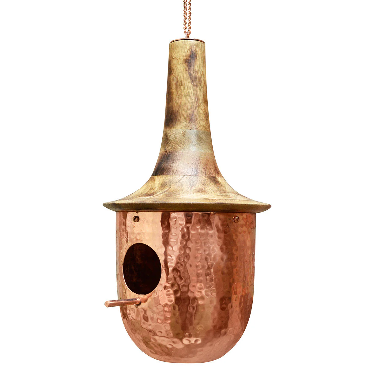 Copper & Wood Birdhouses/Feeders - Image 4