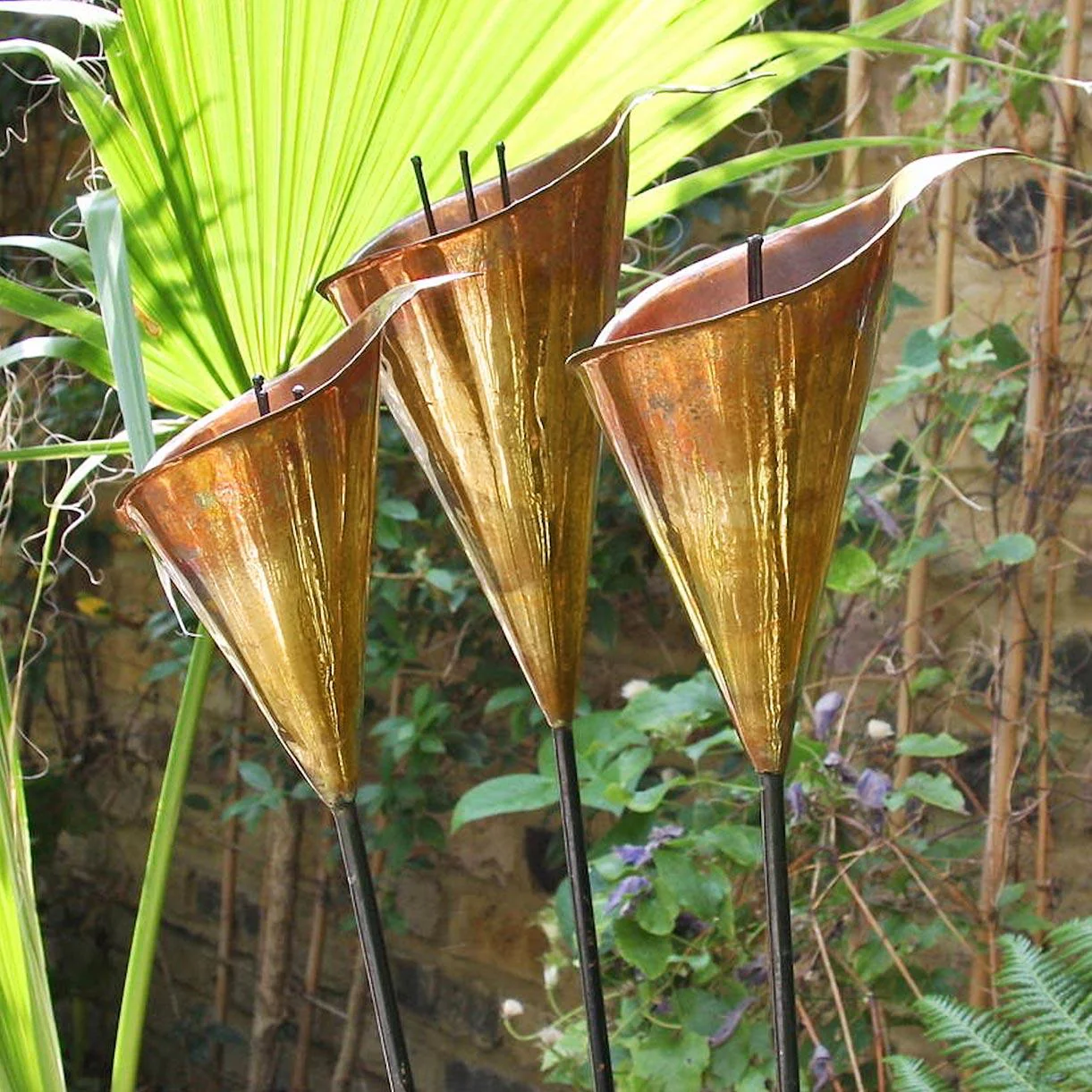 Copper Arum Lily Sculptures