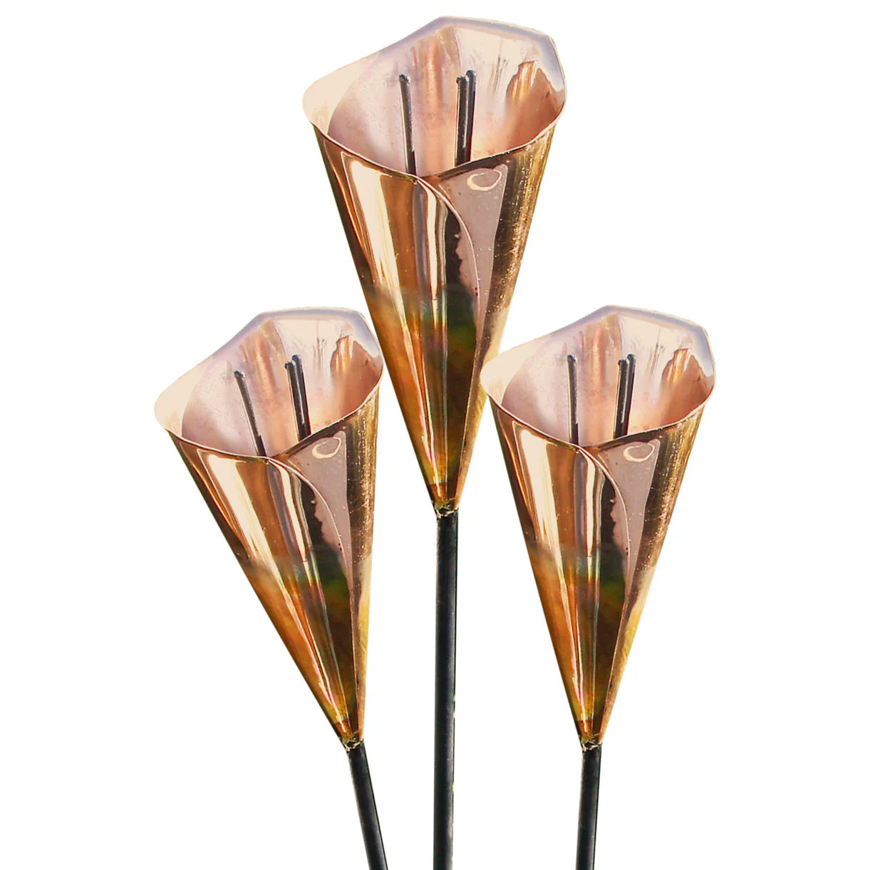 Copper Arum Lily Sculptures - Image 7
