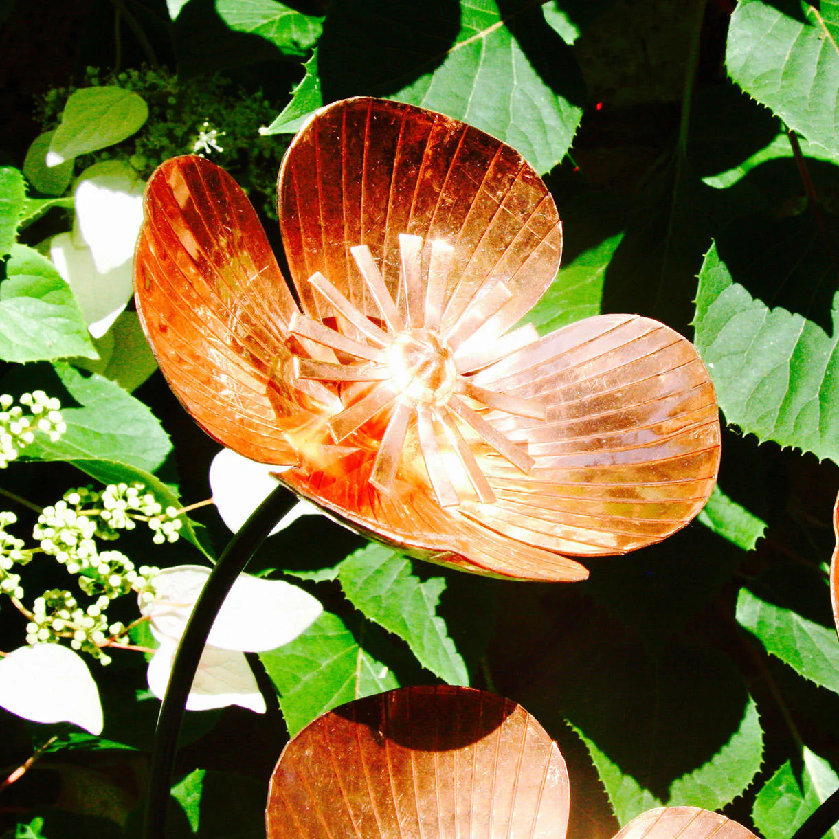 Copper Poppy Flower Stakes - Image 4