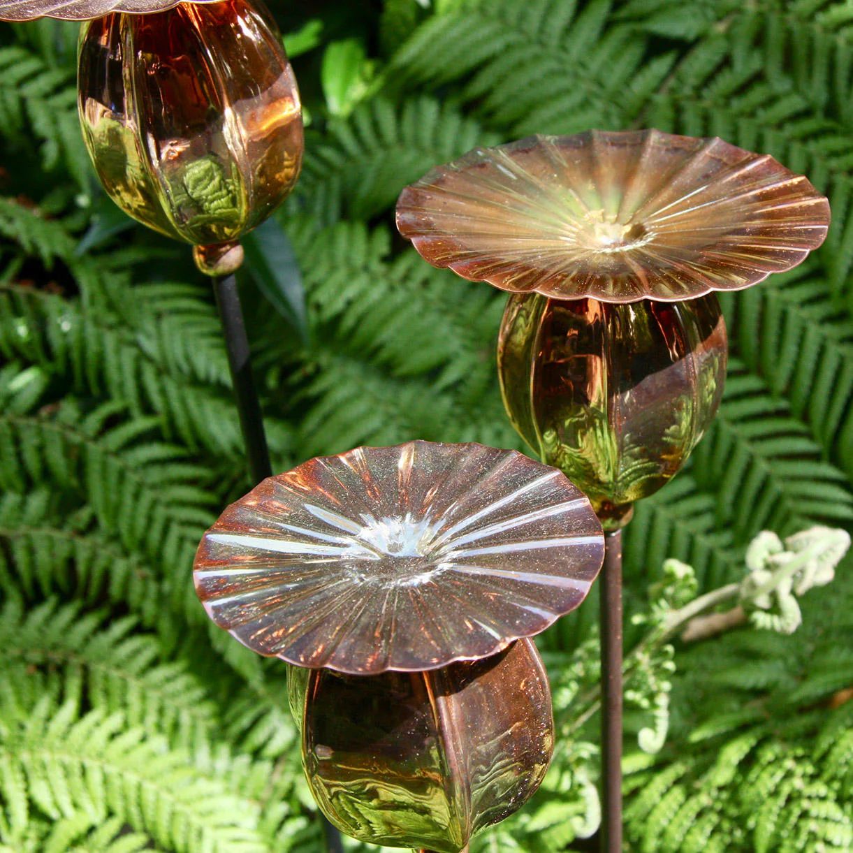 Copper Poppy Seedhead Stakes - Image 5