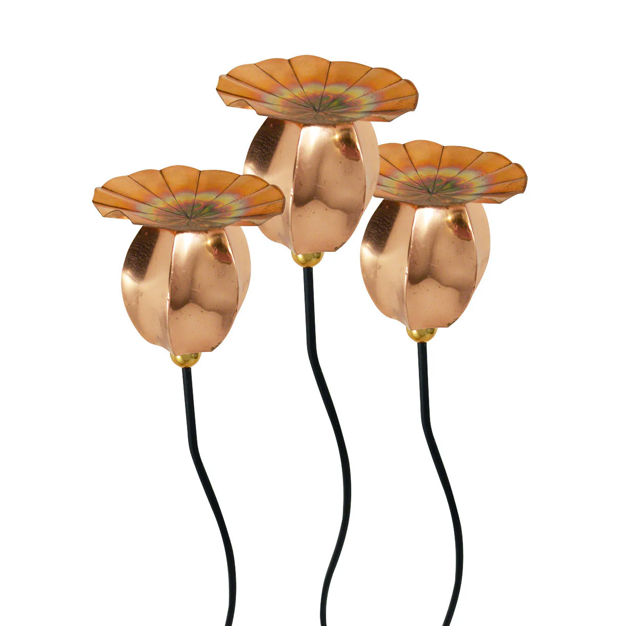 Copper Poppy Seedhead Stakes - Image 6
