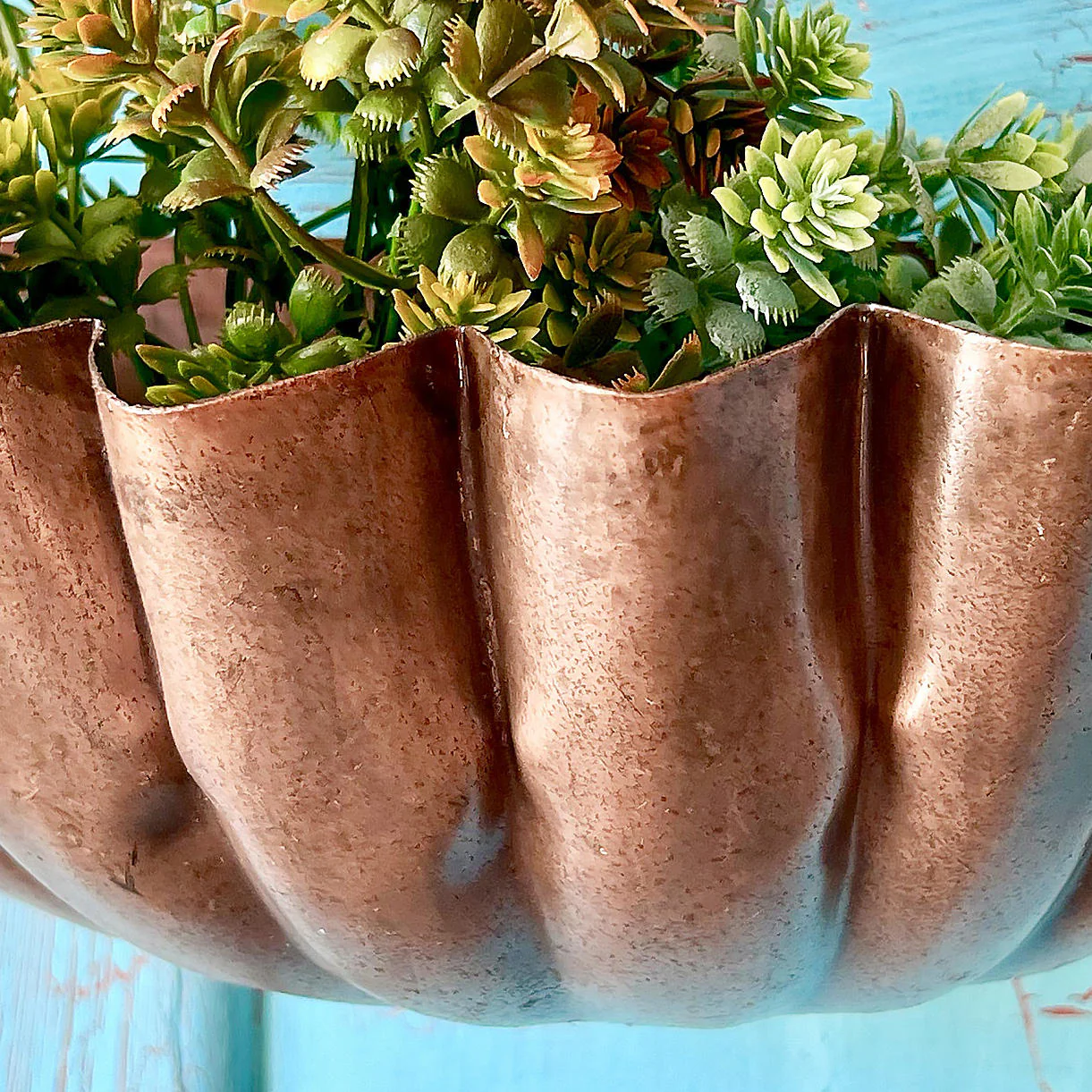 Copper Shell Shaped Wall Planter - Image 2