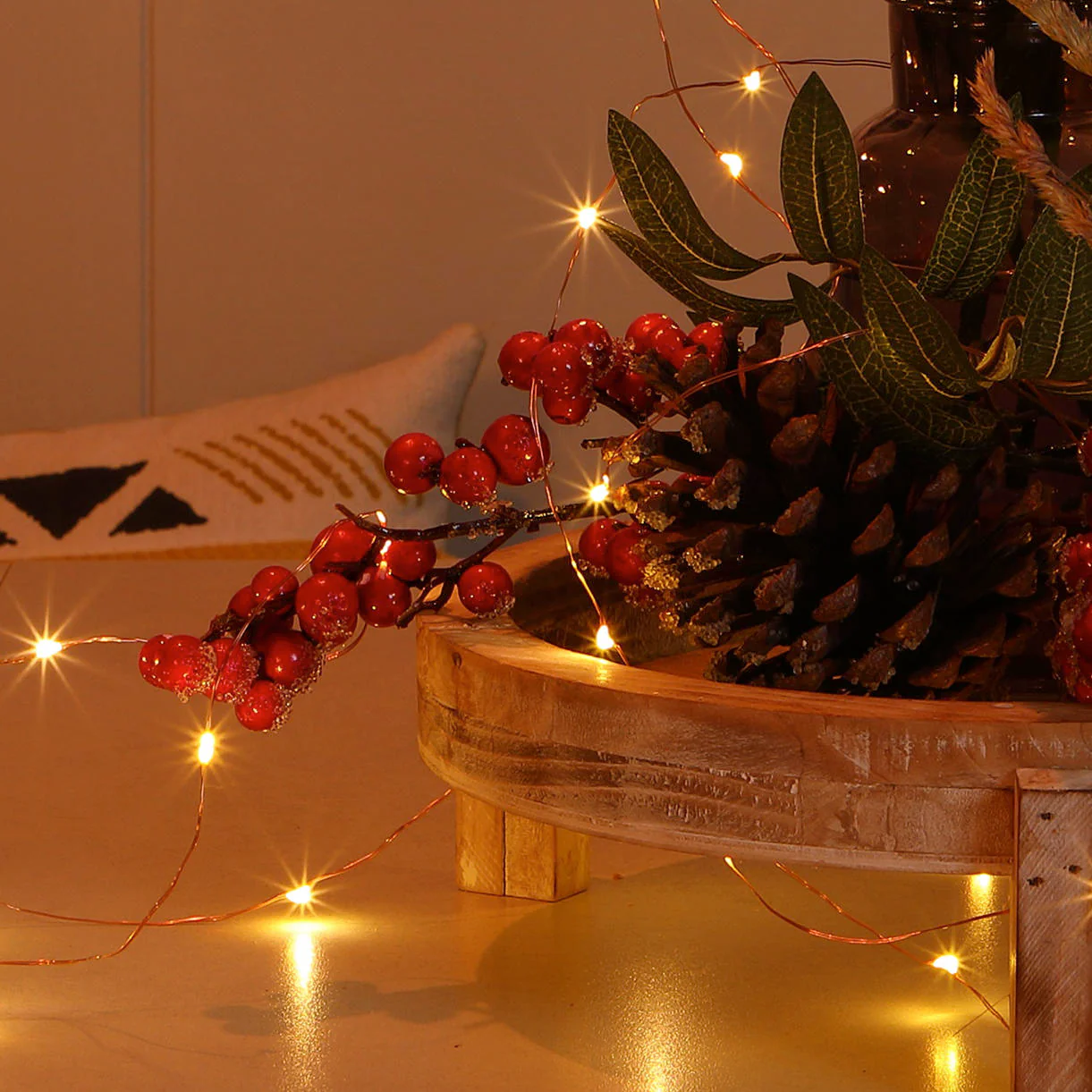 Copper Bare Wire LED Outdoor String Lights - Image 3
