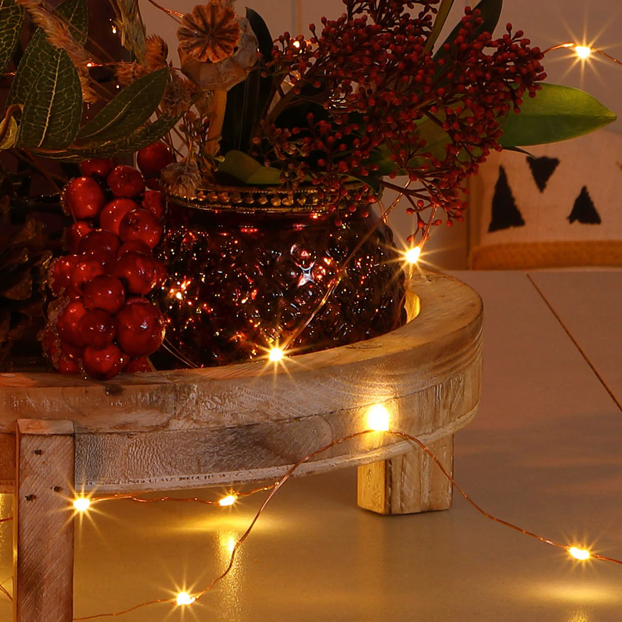 Copper Bare Wire LED Outdoor String Lights - Image 4