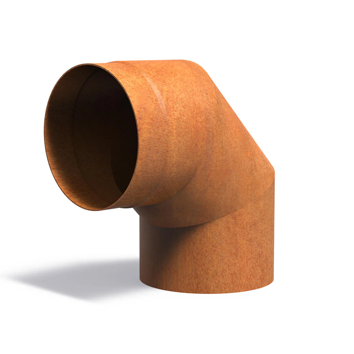 Corten Flue Pipe 90° Bend For Outdoor Stoves - Image 3