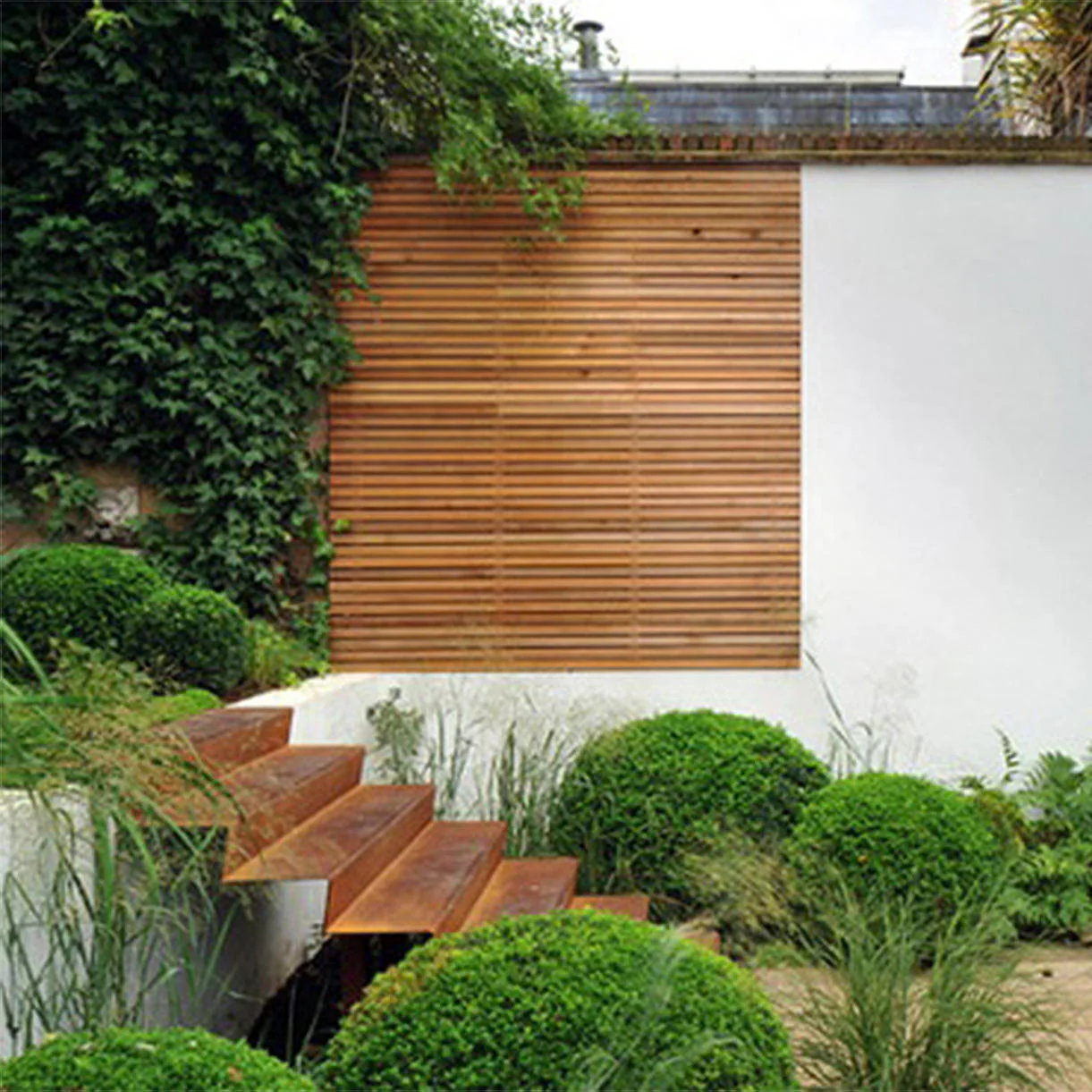 Corten Steel Outdoor Garden Steps - Image 3