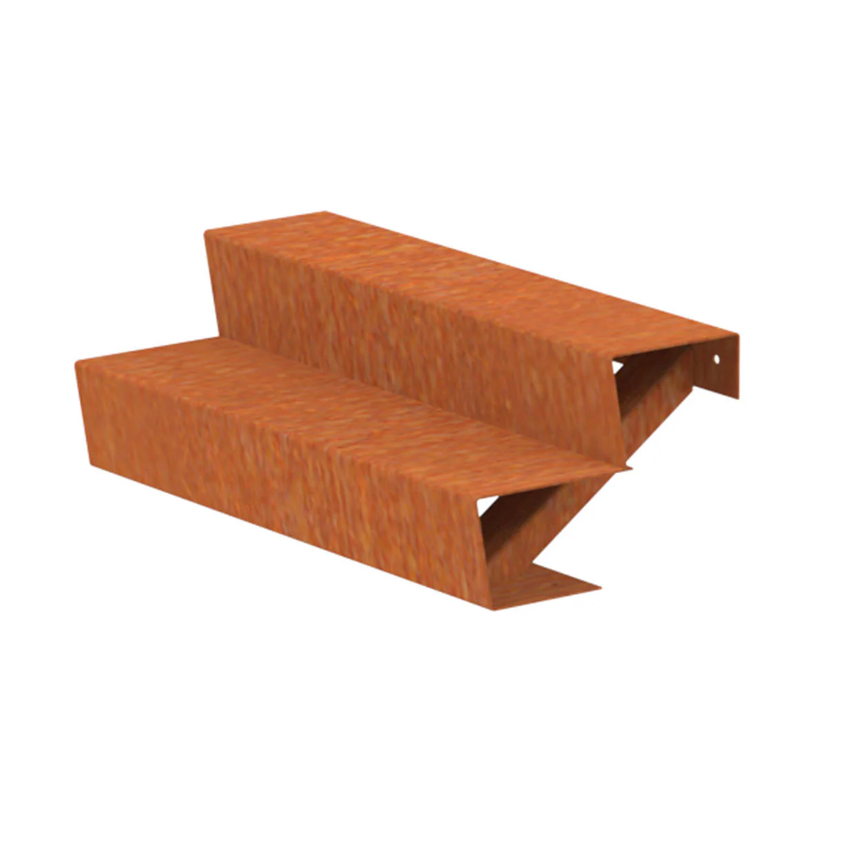 Corten Steel Outdoor Garden Steps - Image 4