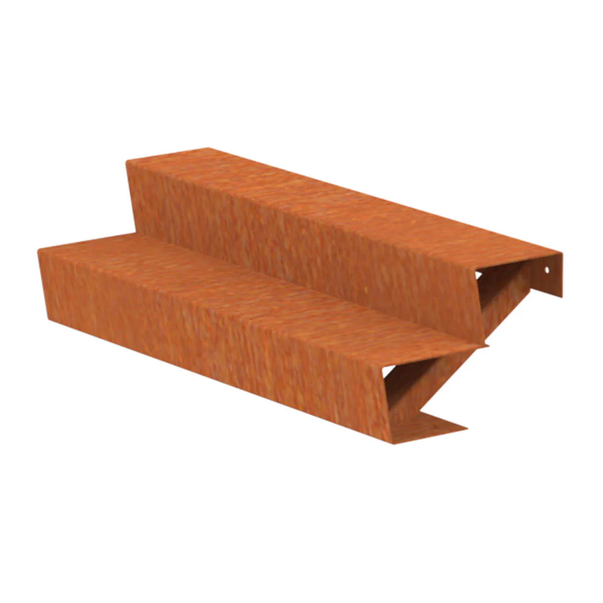 Corten Steel Outdoor Garden Steps - Image 5