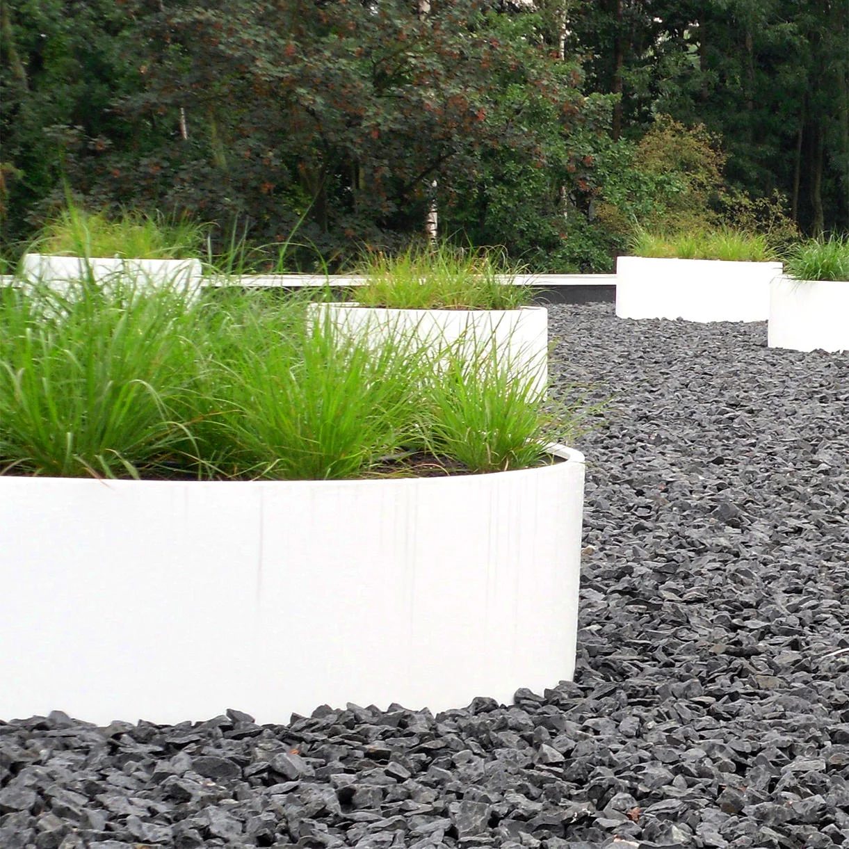 Cylindrical Aluminium Planter - Image 4