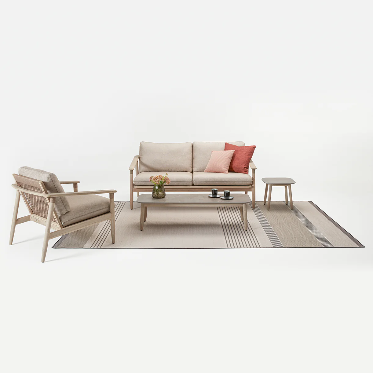 David Coffee Table with Ceramic Flint Top - Image 2