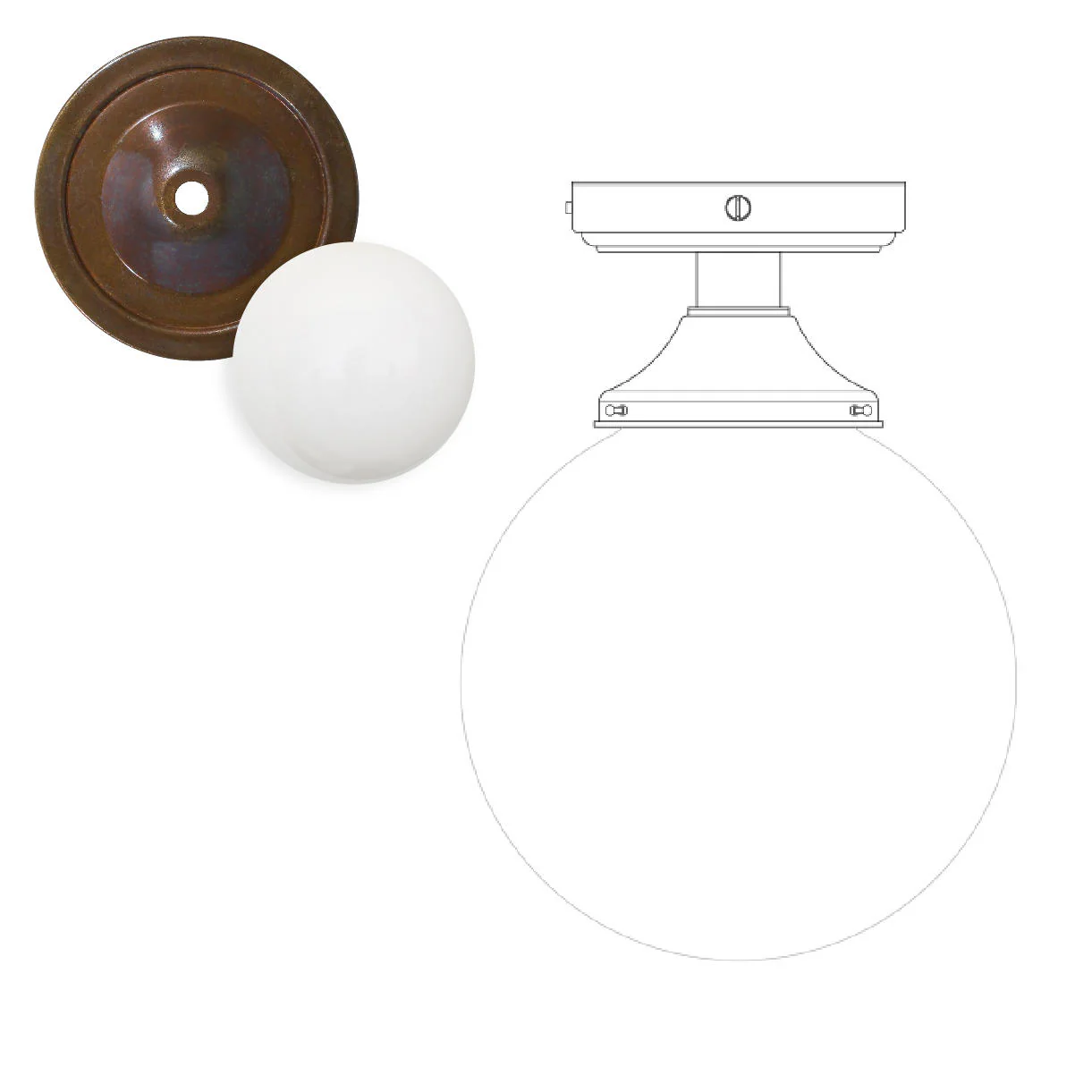 Deniz Outdoor Ceiling Light - Image 3