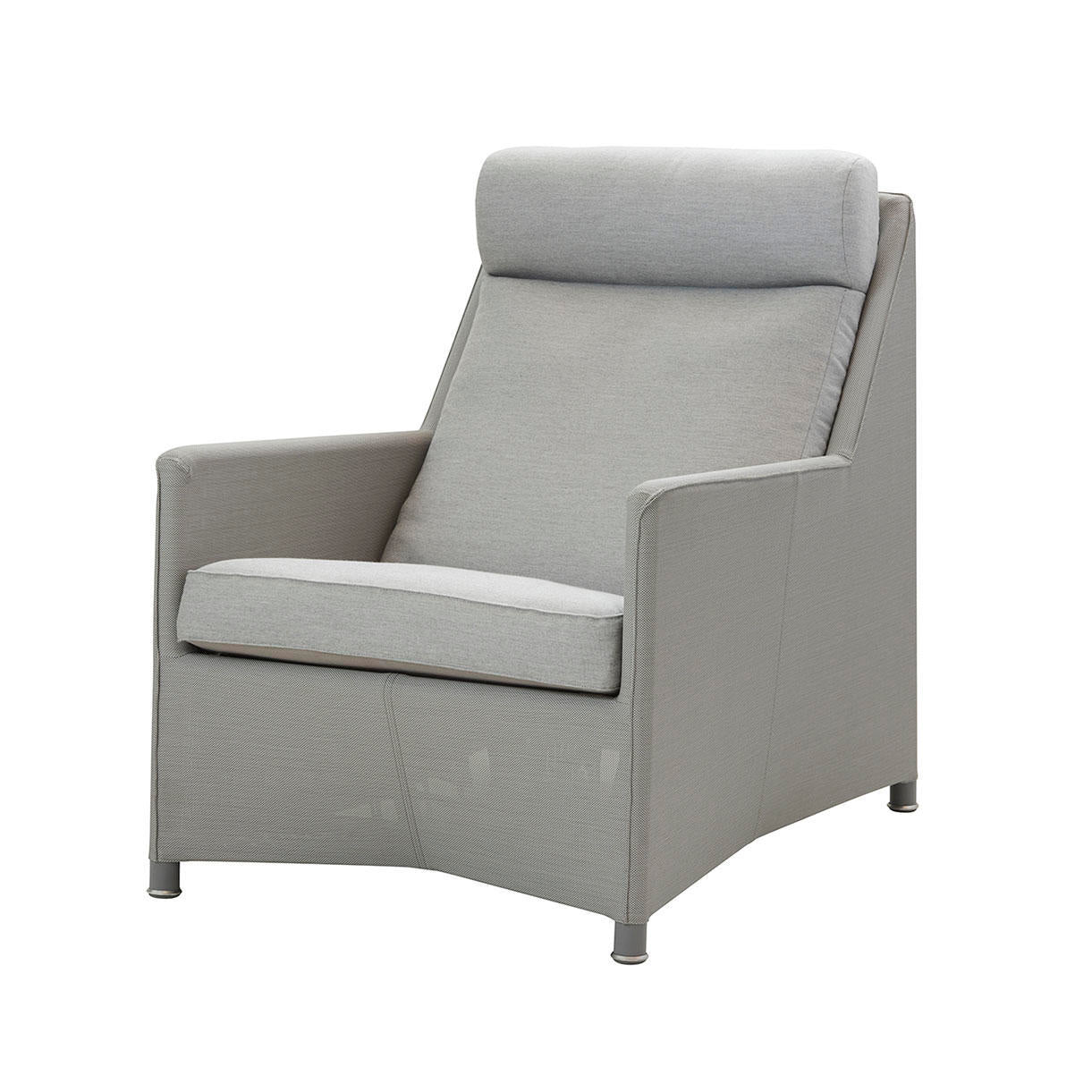 Diamond Weave Highback Outdoor Lounge Chair - Image 5