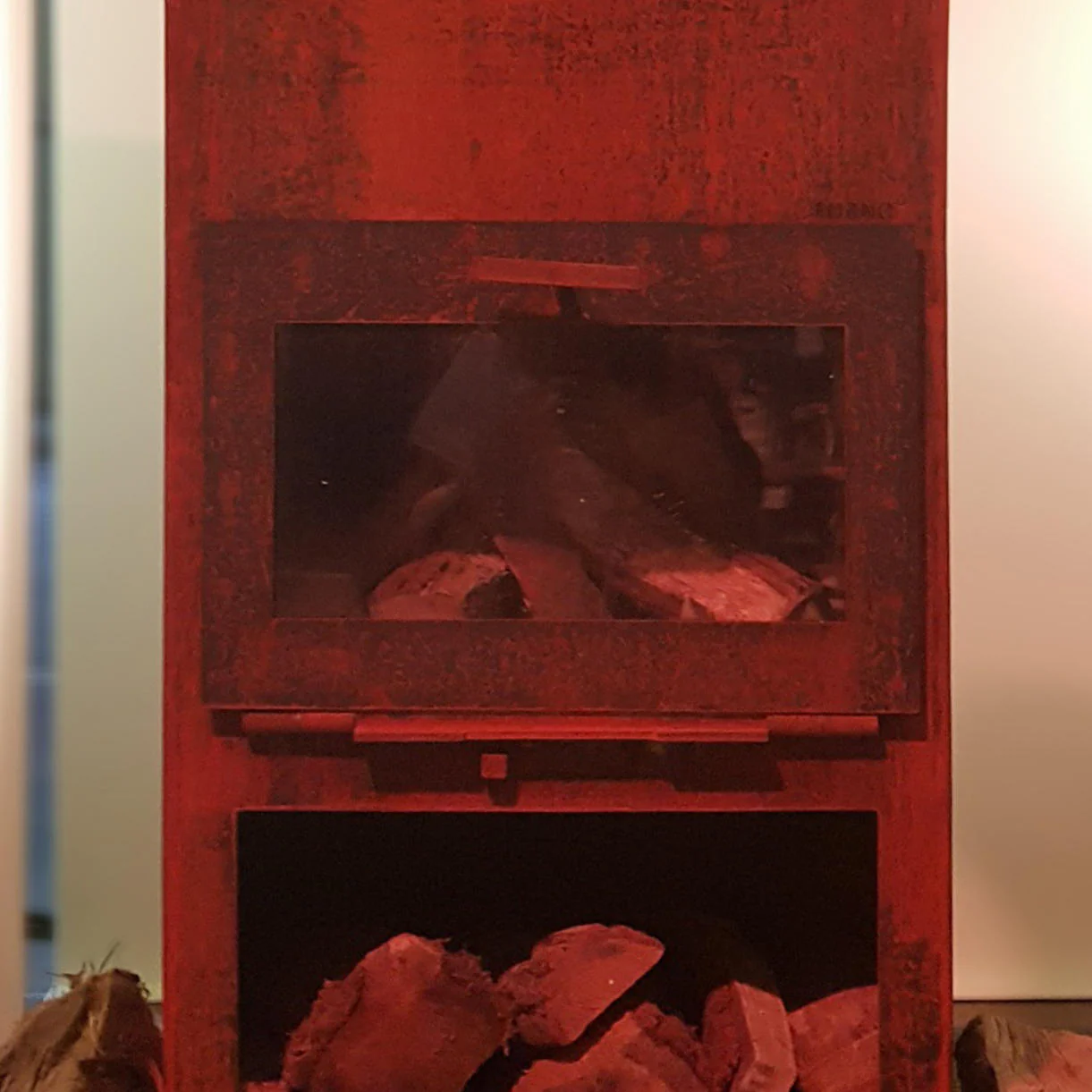 Door for Stigur Corten Steel Outdoor Fireplace - Image 3