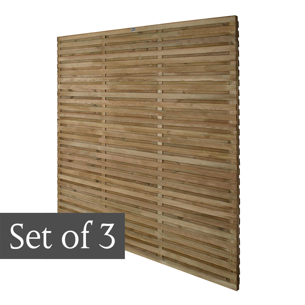 Double Slatted Fence Panels - Image 3