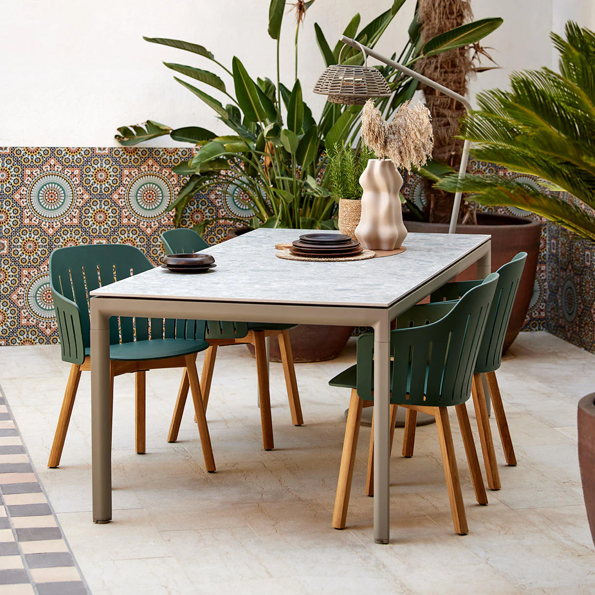 Drop 200 x 100 Dining Table Base with Floating Top - Image 2