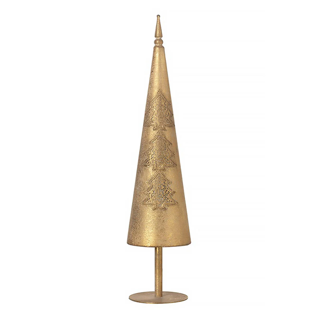 Elegant Gold Nordic Cone Tree - Image 2